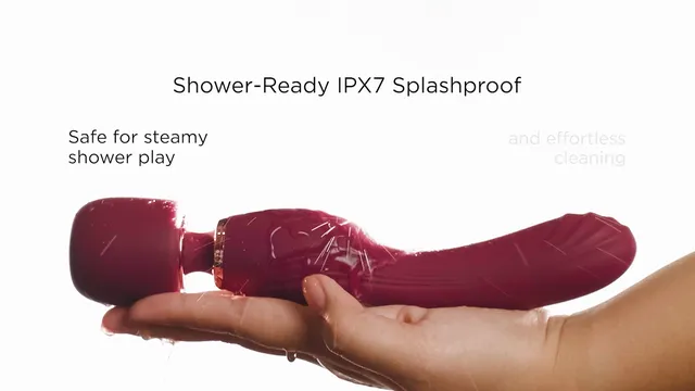 Preview of LE WAND FLAT TOP FUSION G 2-IN1 DOUBLE ENDED WAND VIBRATOR video